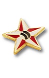 Metal Club Badge - Small Star Bowler